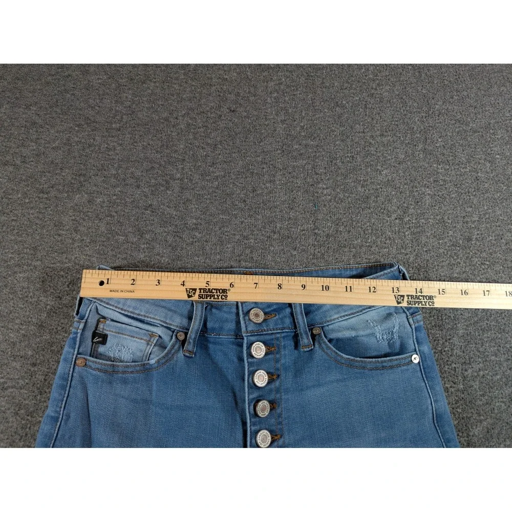 KanCan‎ Jeans Women's 7/27 Button Fly Denim Blue Estilo